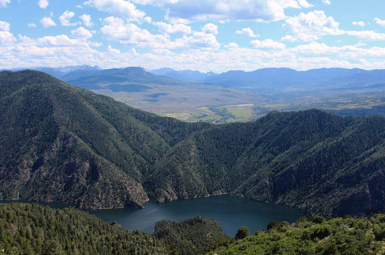 Looking Down at the Gunnison River Photograph