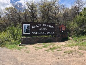 Black Canyon of the Gunnison Entrance Sign