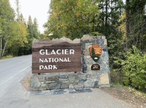 Glacier National Park Sign