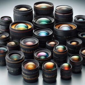 Different Sizes lenses Focal Point