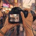 Illustration showing camera shake